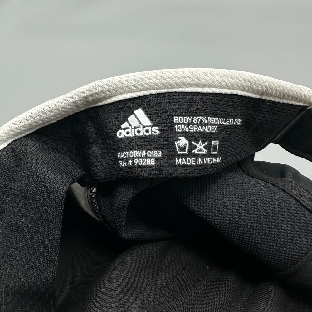 Adidas Aeroready Running Hat Black White Adjustable Performance Baseball Cap - Picture 3 of 5
